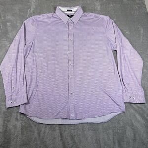 Buttercloth Shirt Mens 3XL Regular Fit Long Sleeve Patterned Dress Icy‎ Cotton